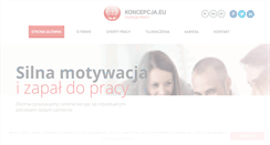 Desktop Screenshot of koncepcja.eu