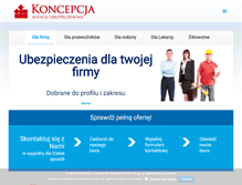 Tablet Screenshot of koncepcja.pl